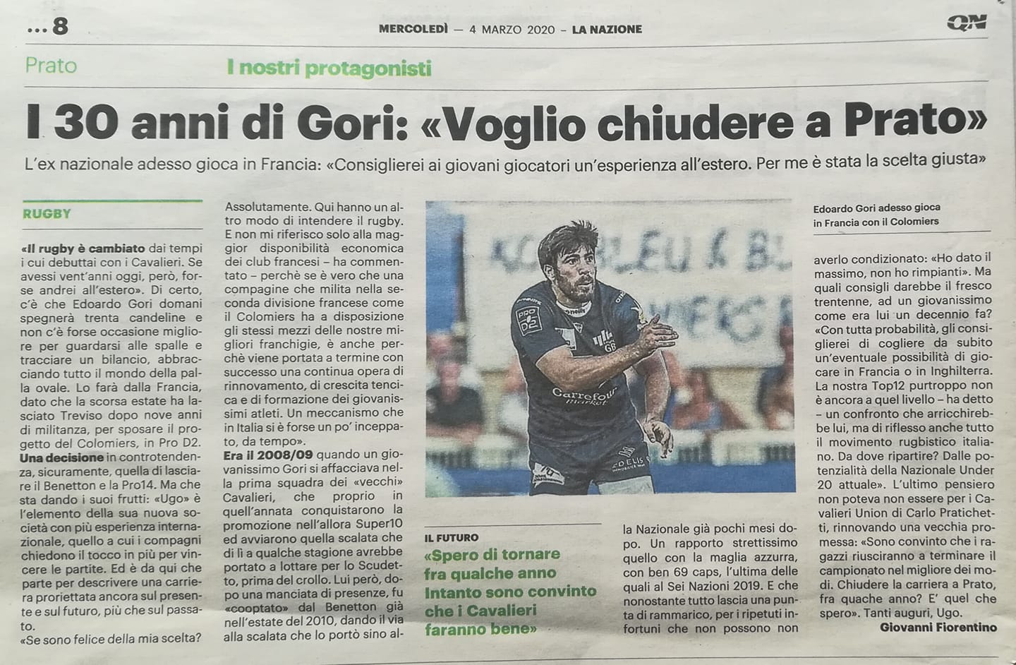 La Nazione 4.3.2020 Image